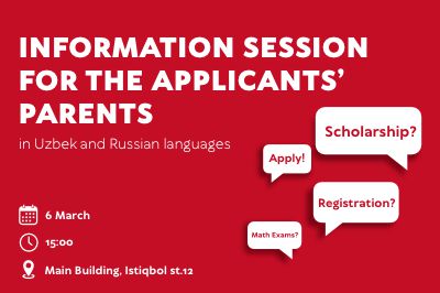 Information Session for applicants` parents