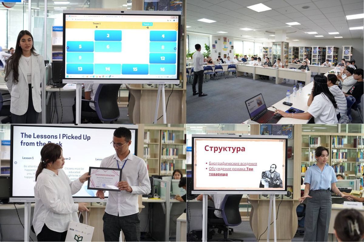 WIUT Students Host Inspiring Series of Book Club Sessions at the National Library of Uzbekistan!